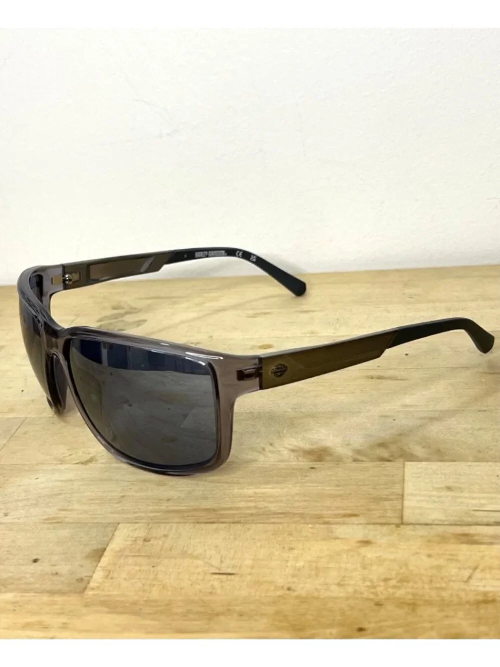 NEW Harley-Davidson Mens Gray HD00026 Polarized Sunglasses 61mm Lenses